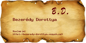 Bezerédy Dorottya névjegykártya